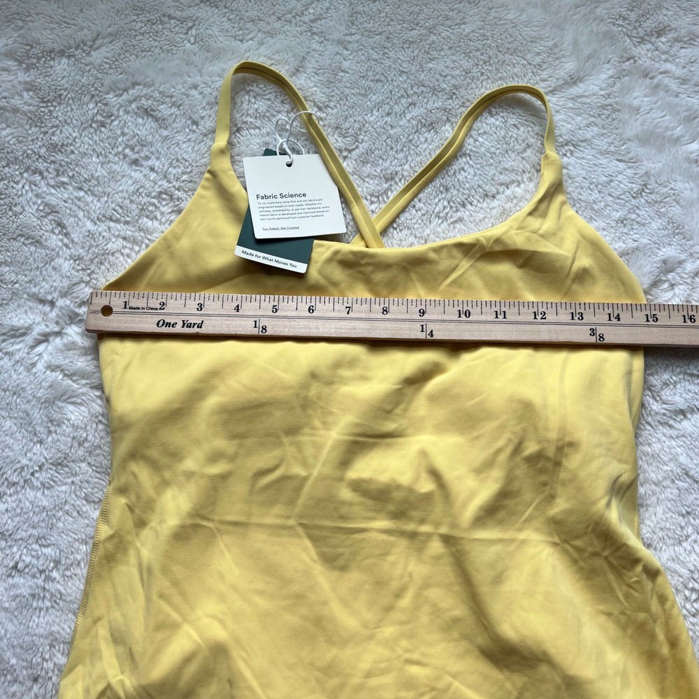 Halara Everyday Activity Dress Yellow Crossback Athletic Tennis Dress Small Long - Picture 8 of 14